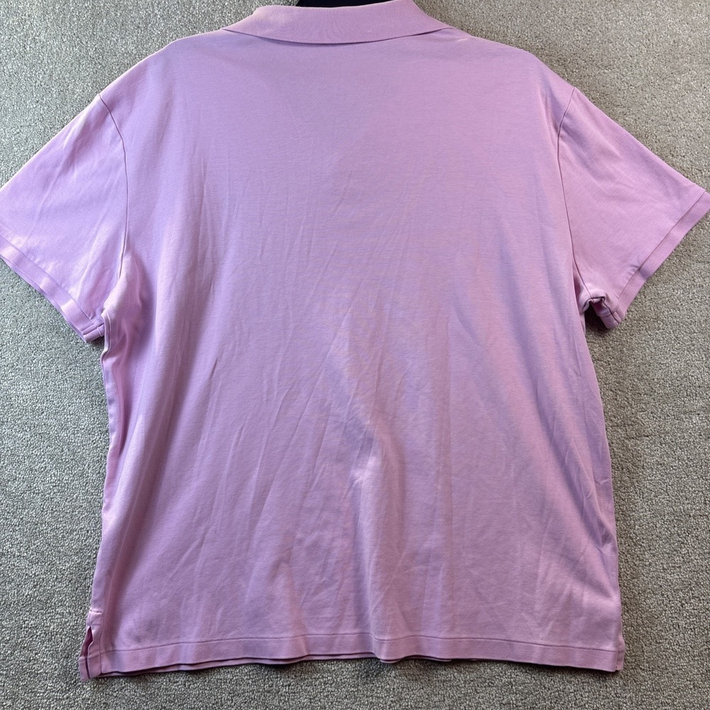 Polo Ralph Lauren Shirt Mens XL Pink Flesh Pony Custom Slim Fit Preppy Ribbed SS - Picture 3 of 8